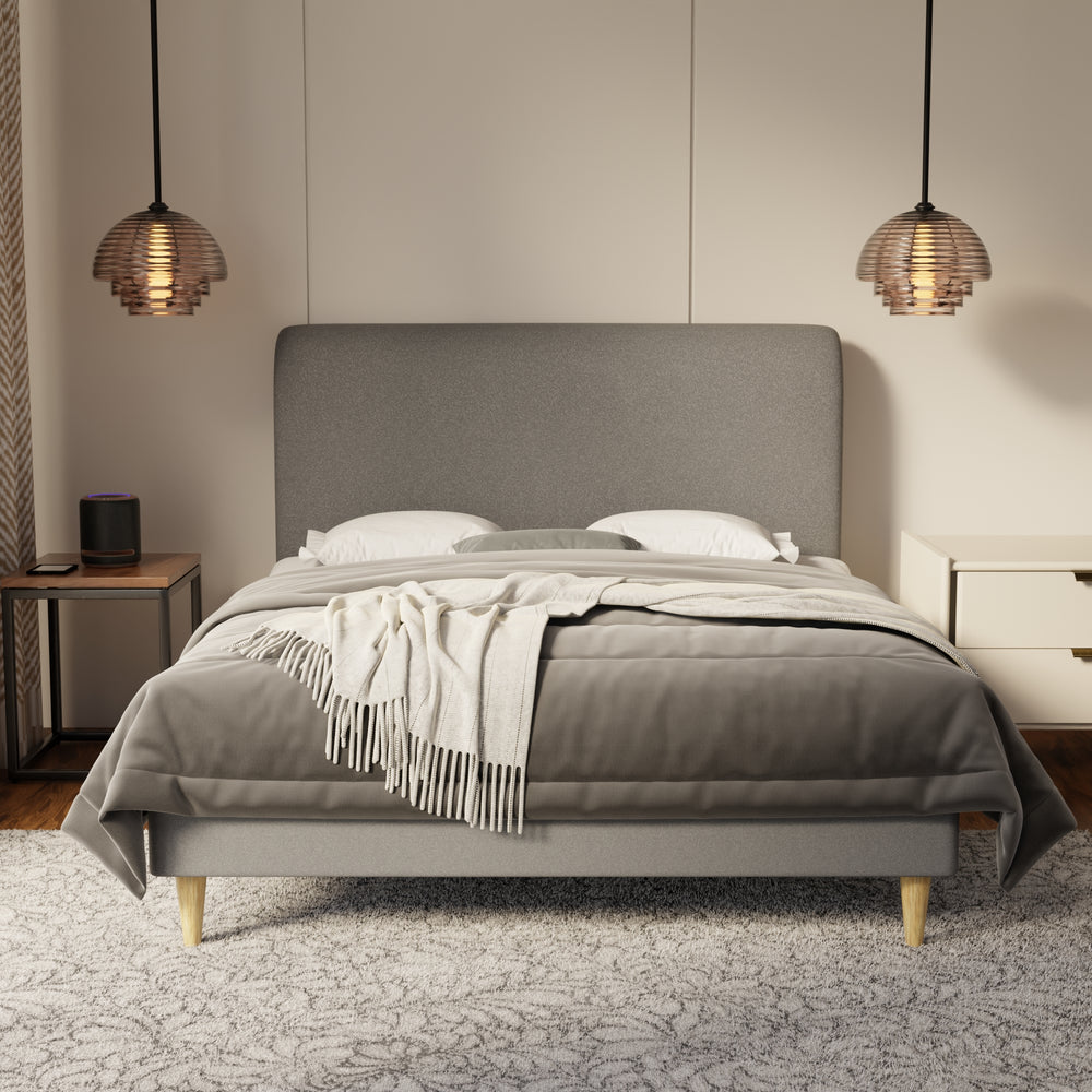 Vintaro Fabric Bed Frame (Water Repellent & Pet friendly) by Somnuz KH