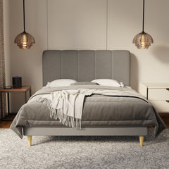 Caldrin Fabric Bed Frame (Water Repellent & Pet friendly) by Somnuz KH