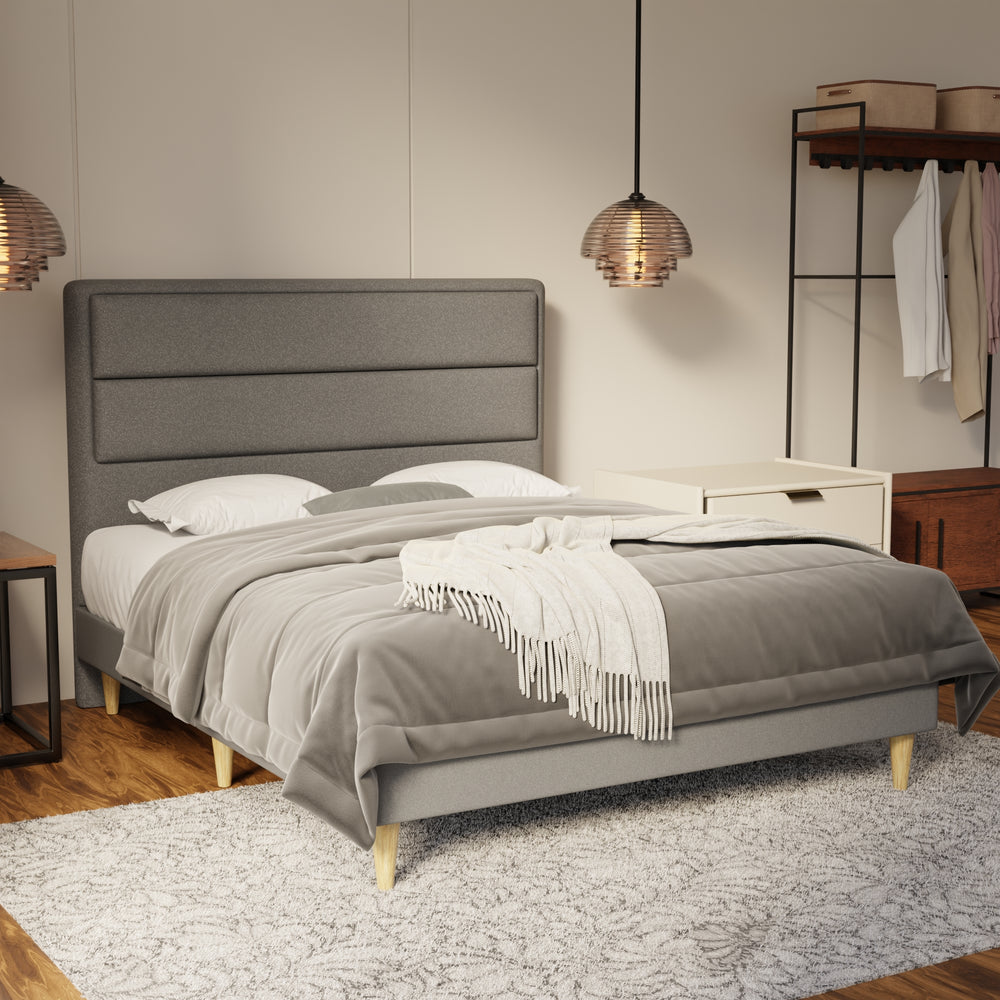Zorvain Fabric Bed Frame (Water Repellent & Pet friendly) by Somnuz KH