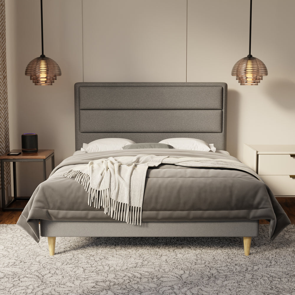 Zorvain Fabric Bed Frame (Water Repellent & Pet friendly) by Somnuz KH