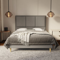 Velmira Fabric Bed Frame (Water Repellent & Pet friendly) by Somnuz KH