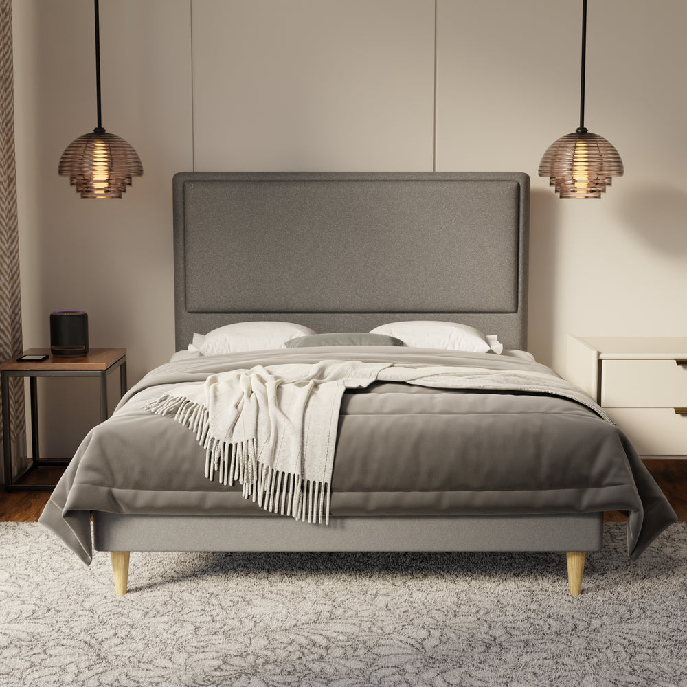 Shiro Fabric Bed Frame (Water Repellent & Pet friendly) by Somnuz KH