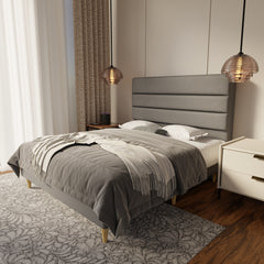 Corlune Fabric Bed Frame (Water Repellent & Pet friendly) by Somnuz KH