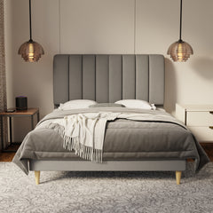 Trevino Fabric Bed Frame (Water Repellent & Pet friendly) by Somnuz KH