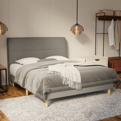 Lysara Fabric Bed Frame (Water Repellent & Pet friendly) by Somnuz KH
