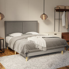 Bravelle Fabric Bed Frame (Water Repellent & Pet friendly) by Somnuz KH