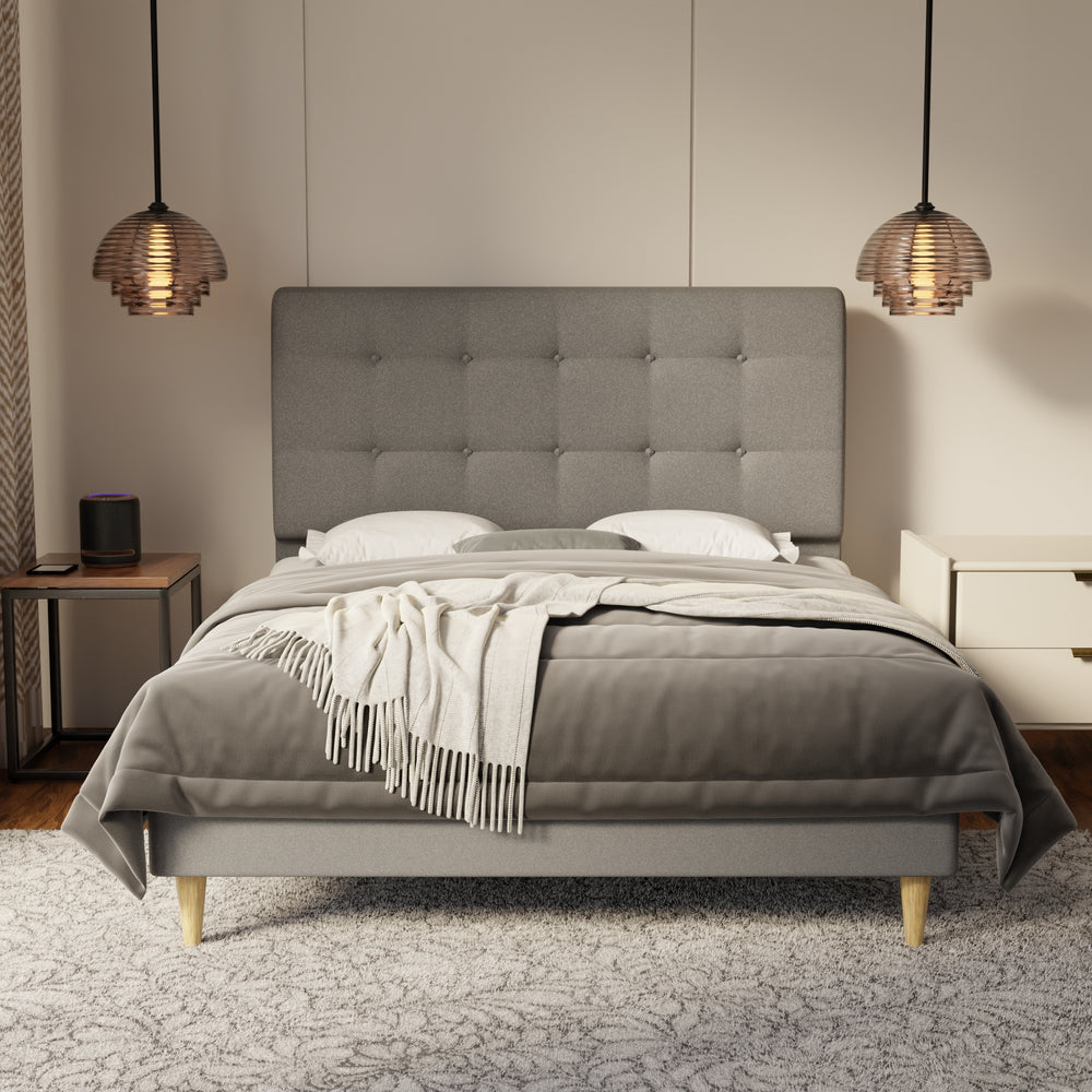 Endora Fabric Bed Frame (Water Repellent & Pet friendly) by Somnuz KH