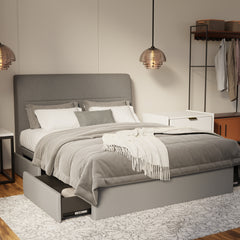 Lysara Fabric Drawer Bed Frame (Water Repellent & Pet friendly) by Somnuz KH