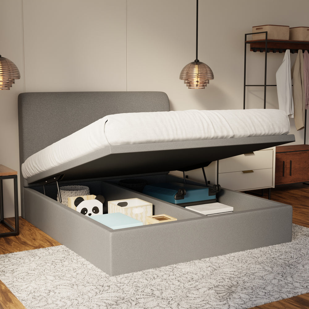 Vintaro Fabric Storage Bed Frame (Water Repellent & Pet Friendly) by Somnuz KH