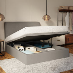 Vintaro Fabric Storage Bed Frame (Water Repellent & Pet Friendly) by Somnuz KH