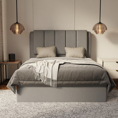 Asteron Fabric Storage Bed Frame (Water Repellent & Pet Friendly) by Somnuz KH