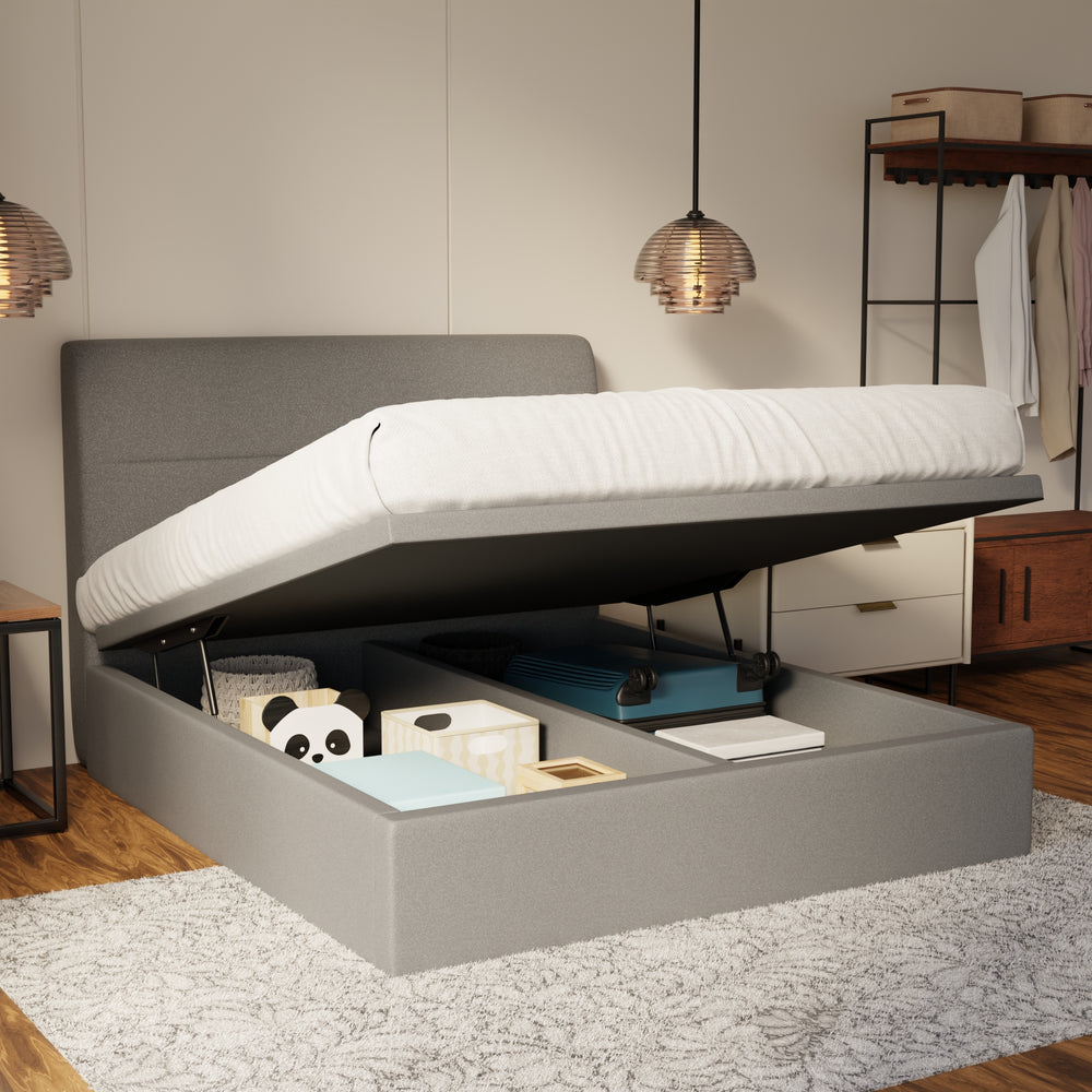 Lysara Fabric Storage Bed Frame (Water Repellent & Pet Friendly) by Somnuz KH