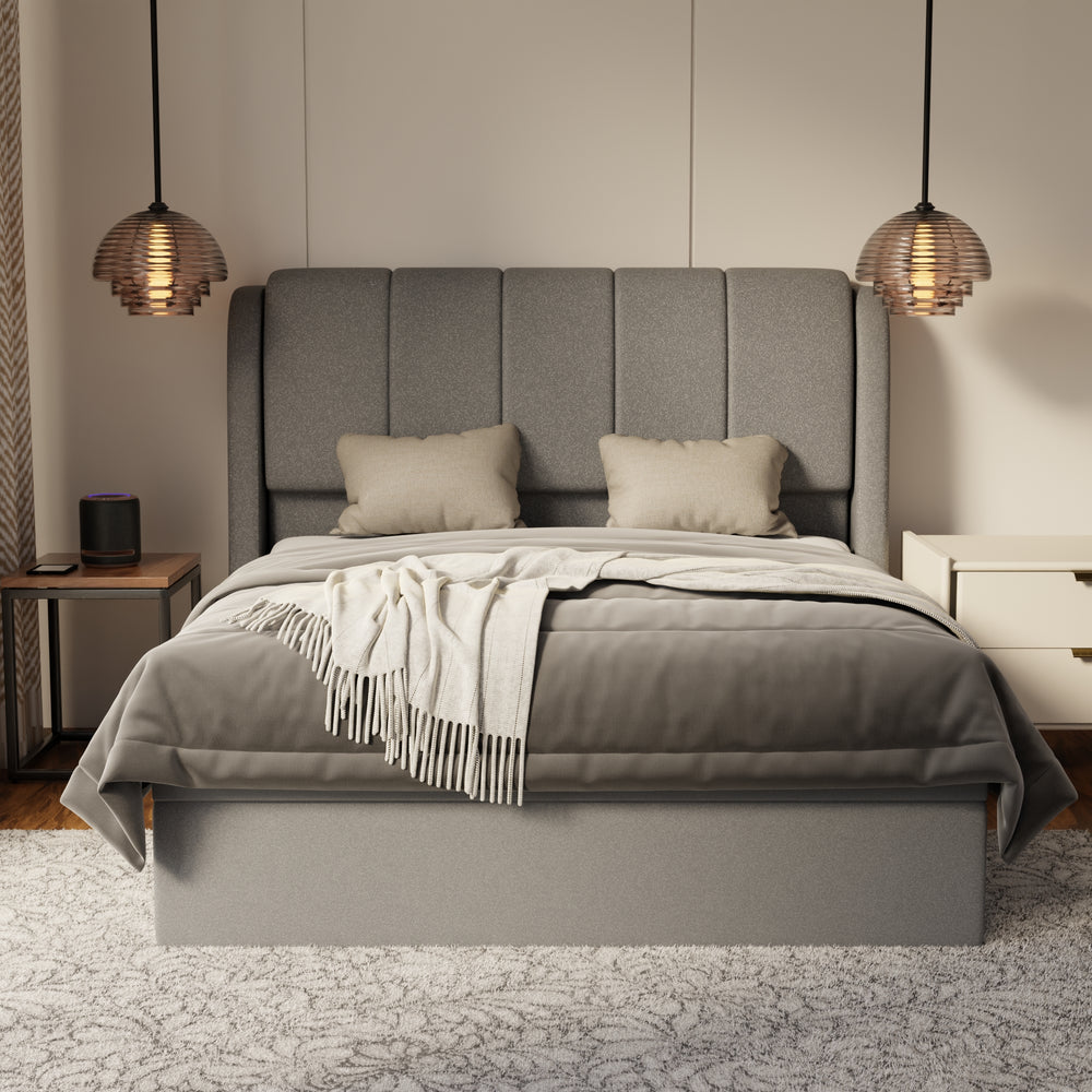 Brinley Fabric Storage Bed Frame (Water Repellent & Pet Friendly) by Somnuz KH