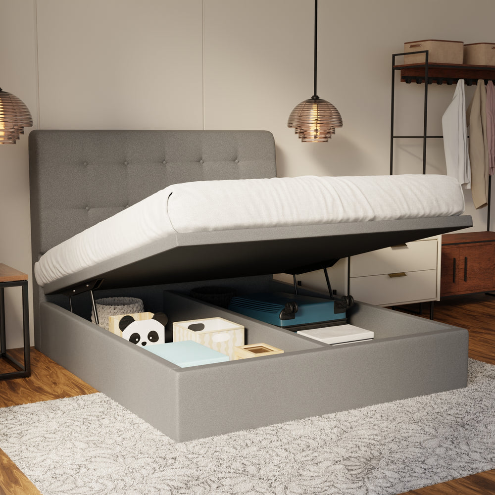 Endora Fabric Storage Bed Frame (Water Repellent & Pet Friendly) by Somnuz KH