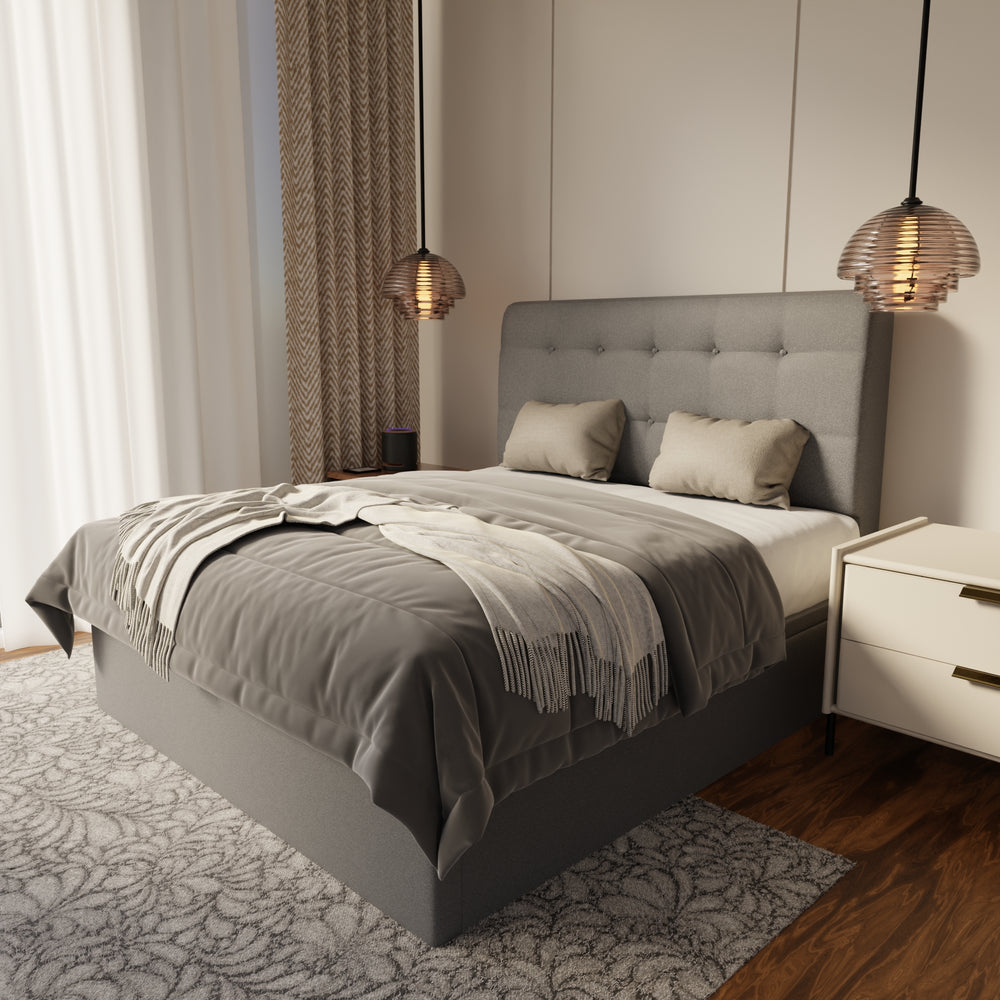 Endora Fabric Storage Bed Frame (Water Repellent & Pet Friendly) by Somnuz KH