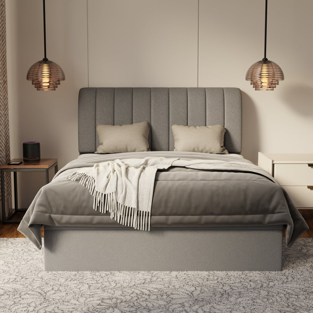 Kuro Fabric Storage Bed Frame (Water Repellent & Pet Friendly) by Somnuz KH