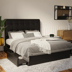 Endora Faux Leather Drawer Bed Frame (Pet Friendly) by Somnuz KH