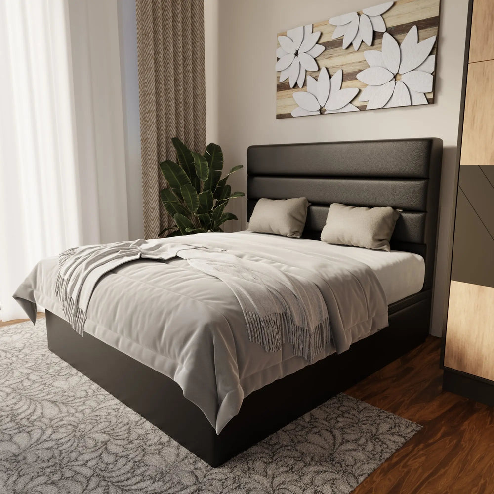 Corlune Faux Leather Storage Bed Frame (Pet Friendly) by Somnuz KH
