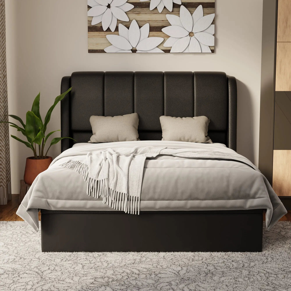 Brinley Faux Leather Storage Bed Frame (Pet Friendly) by Somnuz KH