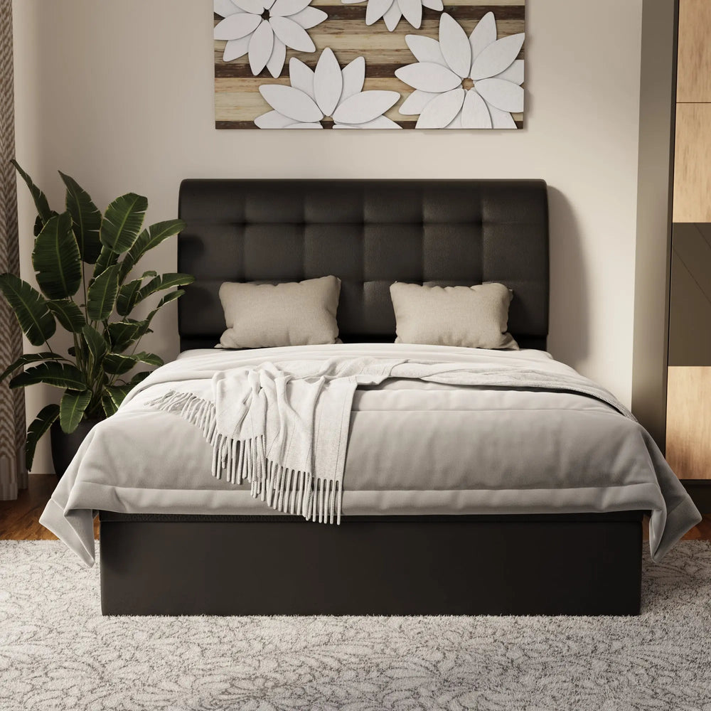 Haldor Faux Leather Storage Bed Frame (Pet Friendly) by Somnuz KH