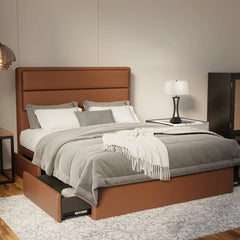 Zorvain Faux Leather Drawer Bed Frame (Pet Friendly) by Somnuz KH