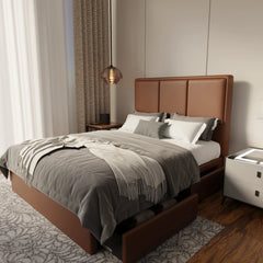 Velmira Faux Leather Drawer Bed Frame (Pet Friendly) by Somnuz KH