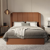 Brinley Faux Leather Drawer Bed Frame (Pet Friendly)