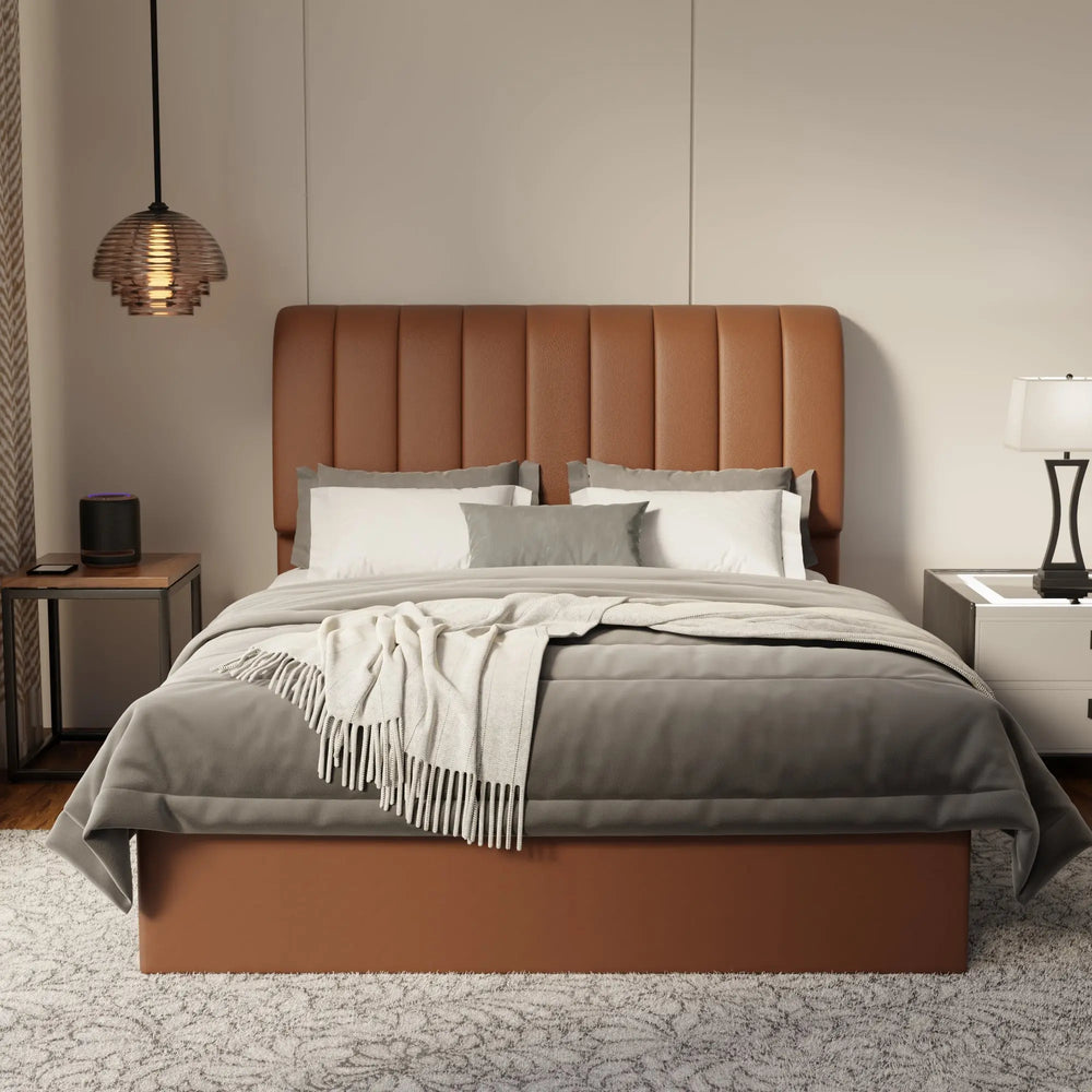 Kuro Faux Leather Drawer Bed Frame (Pet Friendly) by Somnuz KH