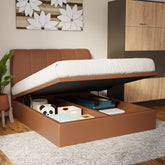 Caldrin Faux Leather Storage Bed Frame (Pet Friendly)