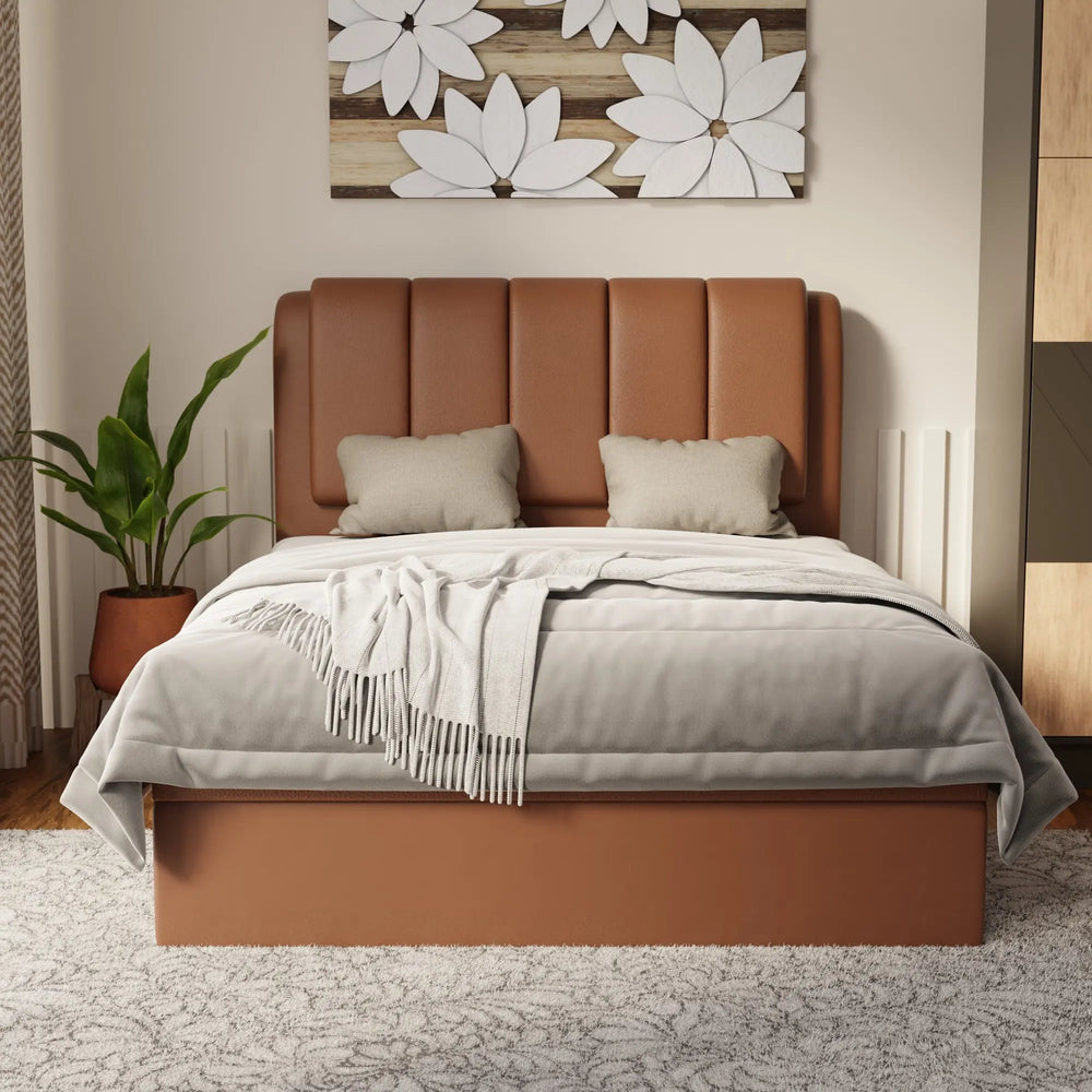 Asteron Faux Leather Storage Bed Frame (Pet Friendly) by Somnuz KH