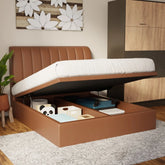 Kuro Faux Leather Storage Bed Frame (Pet Friendly) by Somnuz KH
