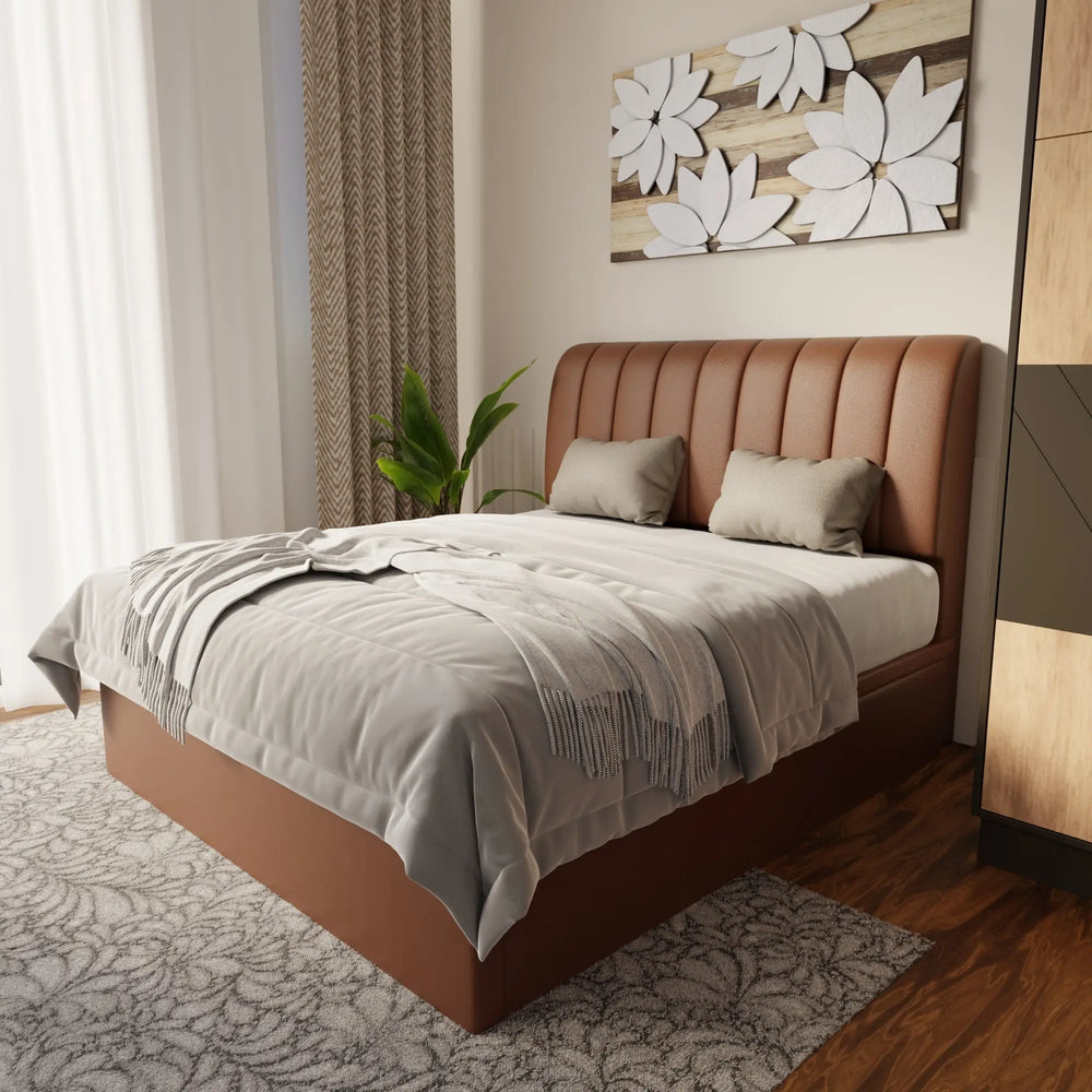 Kuro Faux Leather Storage Bed Frame (Pet Friendly) by Somnuz KH