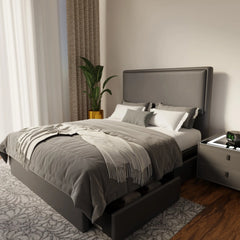 Shiro Faux Leather Drawer Bed Frame (Pet Friendly) by Somnuz KH
