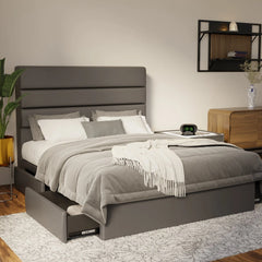 Corlune Faux Leather Drawer Bed Frame (Pet Friendly) by Somnuz KH