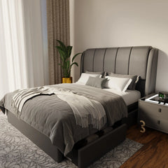 Brinley Faux Leather Drawer Bed Frame (Pet Friendly) by Somnuz KH