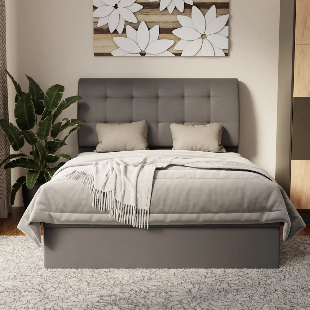 Haldor Faux Leather Storage Bed Frame (Pet Friendly) by Somnuz KH