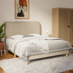 Caldrin Faux Leather Bed Frame (Pet Friendly) by Somnuz KH