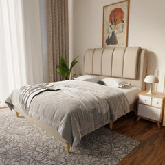 Asteron Faux Leather Bed Frame (Pet Friendly) by Somnuz KH