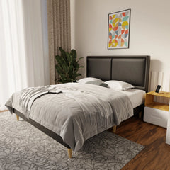 Bravelle Faux Leather Bed Frame (Pet Friendly) by Somnuz KH