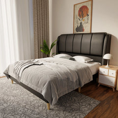 Brinley Faux Leather Bed Frame (Pet Friendly) by Somnuz KH