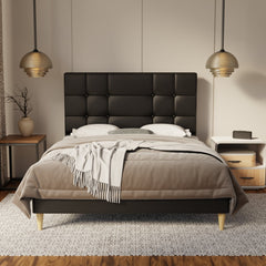 Elara Genuine Leather Bed Frame By Somnuz SSE