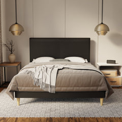 Kira Genuine Leather Bed Frame By Somnuz SSE