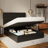 Theron Genuine Leather Storage Bed (Gas Lift) SSE