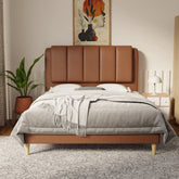 Asteron Faux Leather Bed Frame (Pet Friendly) by Somnuz KH
