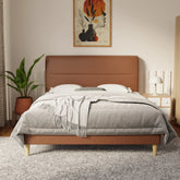 Lysara Faux Leather Bed Frame (Pet Friendly) by Somnuz