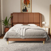 Brinley Faux Leather Bed Frame (Pet Friendly) by Somnuz KH