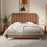 Kuro Faux Leather Bed Frame (Pet Friendly) by Somnuz KH