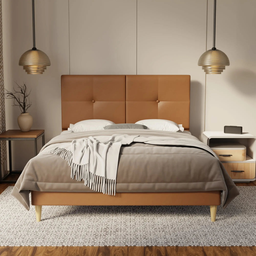 Rylan Genuine Leather Bed Frame SSE