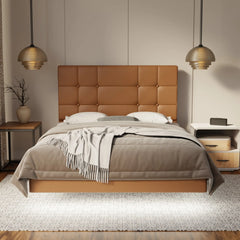 Elara Genuine Leather Floating Bed Frame (With LED) SSE