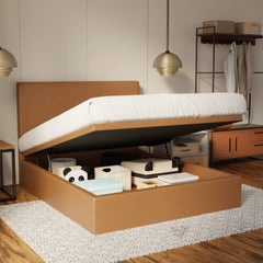 Kira Genuine Leather Storage Bed (Gas Lift) SSE